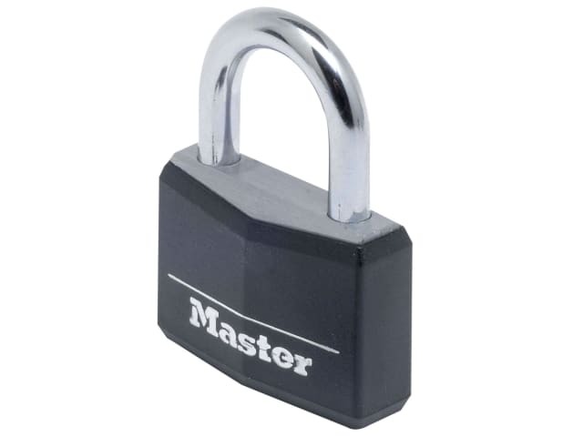 Aluminium Black Vinyl Cover 40mm Padlock 4-Pin MLK9140BLK