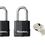 Excell Weather Tough 45mm Padlock 4-Pin - Keyed Alike x 2 MLKM115TLF