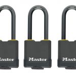 Excell Weather Tough 45mm Padlock 4-Pin- Keyed Alike x 3 MLKM115TRILF