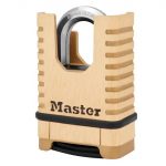 Excell Closed Shackle Brass Combination 58mm Padlock MLKM1177ECC