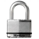 Excell Laminated Steel 50mm Padlock 4-Pin - 25mm Shackle MLKM5