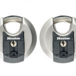 Excell Stainless Steel Discus 70mm Padlock Keyed Alike x 2 MLKM40T