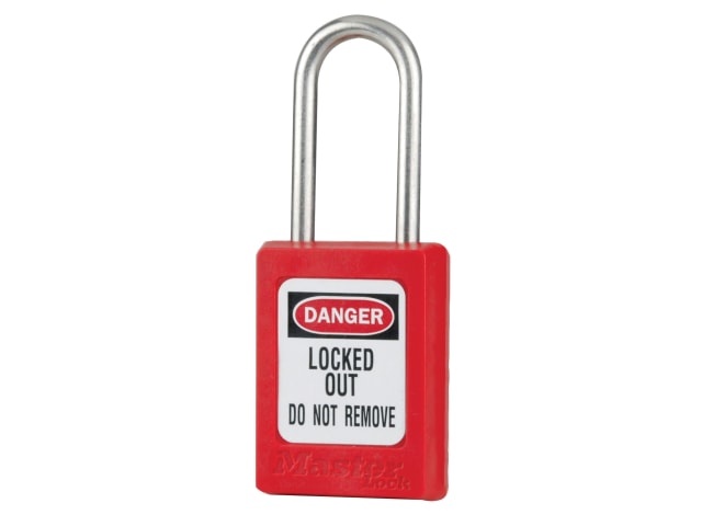 Lockout Padlock 35mm Body & 4.76mm Stainless Steel Shackle MLKS31RED