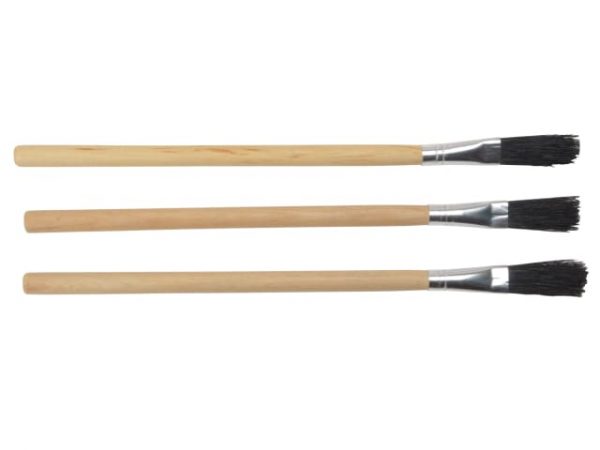 3015M Wood Handle Flux Brushes (Pack 3) MON3015