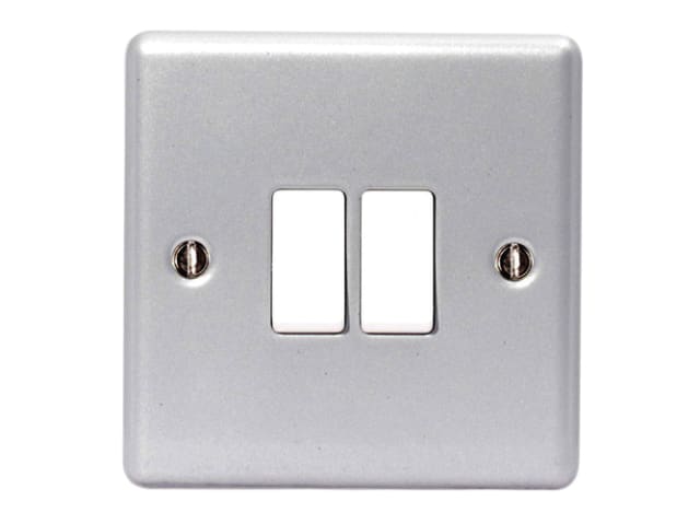 Metal Clad 2-Way 2-Gang Light Switch MSTMC542