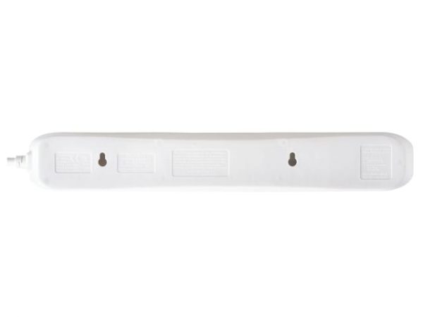 Extension Lead 240V 6-Gang 13A White Surge Protected 2m MSTSRG6210 - Image 2