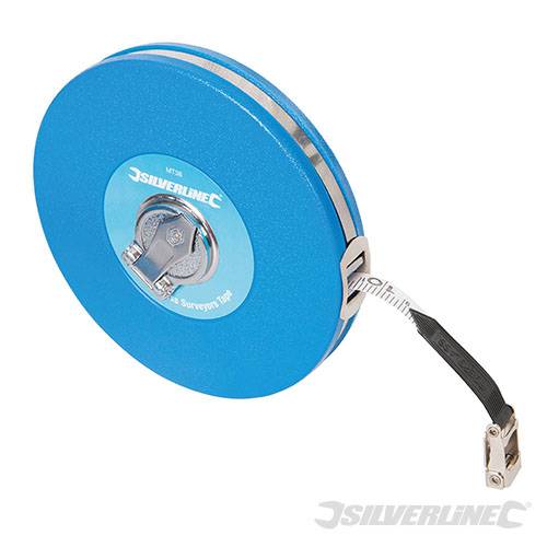 Fibreglass Surveyors Tape 30m / 100ft x 13mm MT38