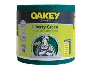 Liberty Green Sanding Roll 115mm x 5m Extra Coarse 40G OAK30395