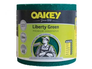 Liberty Green Sanding Roll 115mm x 10m Extra Coarse 40G OAK33219