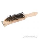 Wooden Wire Brush & Scraper 6 Row PB16