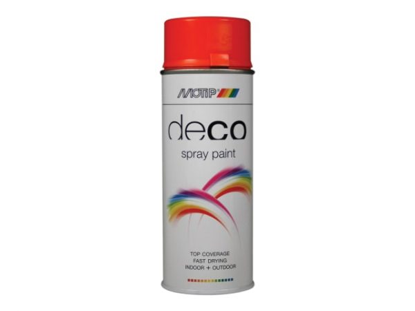 Deco Spray Paint High Gloss RAL 2004 Pure Orange 400ml PKT01605