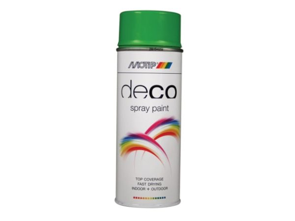 Deco Spray Paint High Gloss RAL 6018 Yellow Green 400ml PKT01607