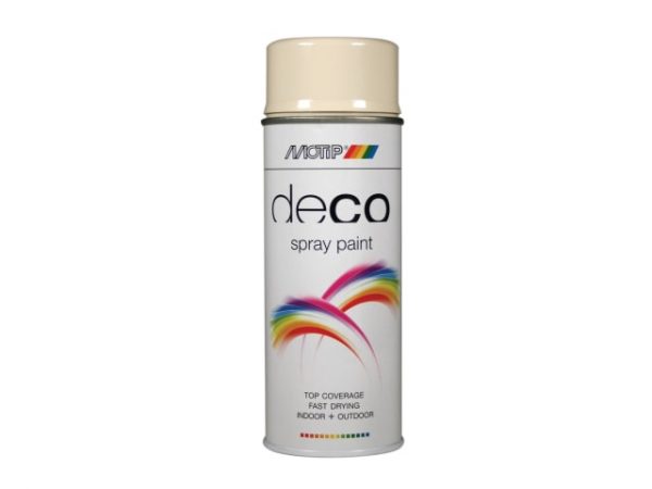 Deco Spray Paint High Gloss RAL 1013 Oyster White 400ml PKT01609