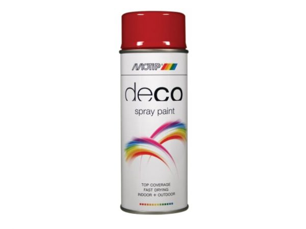 Deco Spray Paint High Gloss RAL 3002 Carmine Red 400ml PKT01640