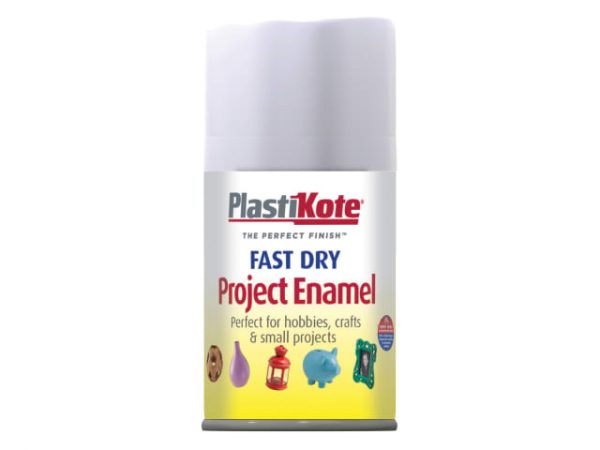 Fast Dry Enamel Aerosol Matt White 100ml PKT102SF
