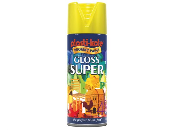 Gloss Super Spray Yellow 400ml PKT1115
