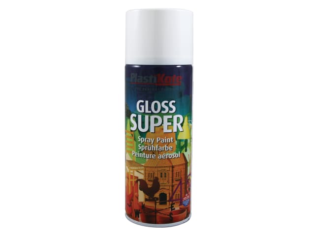 Gloss Super Spray White RAL 9016 400ml PKT1153