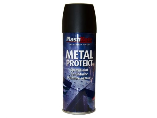 Metal Protekt Spray Matt Black 400ml PKT1284