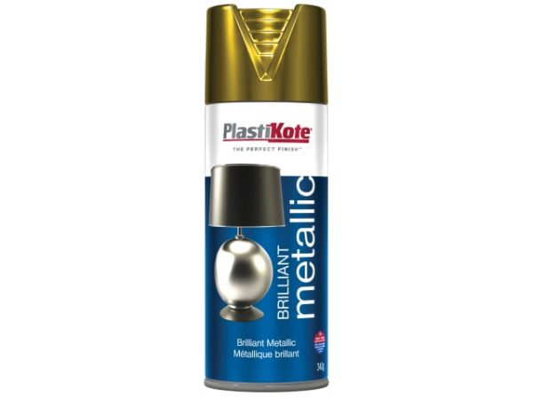 Brilliant Metallic Spray Gold 400ml PKT160