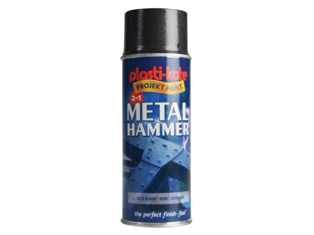 Metal Paint Hammer Spray Black 400ml PKT2215