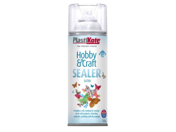 Hobby & Craft Sealer Spray Clear Satin 400ml PKT4142