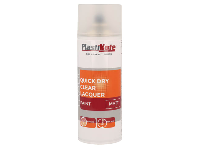 Trade Quick Dry Clear Lacquer Spray Matt 400ml PKT71003