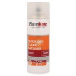 Trade Quick Dry Clear Lacquer Spray Satin 400ml PKT71004