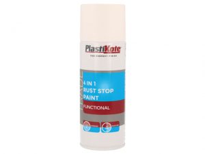 Trade 4-in-1 Rust Stop Spray Paint White 400ml PKT71022