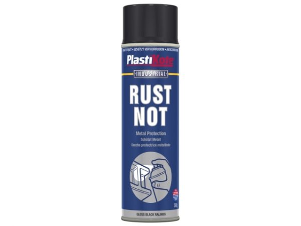 Rust Not Spray Gloss Black 500ml PKT783
