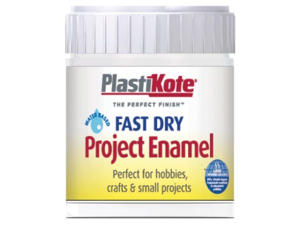 Fast Dry Enamel Paint B5 Bottle Matt White 59ml PKTB5W