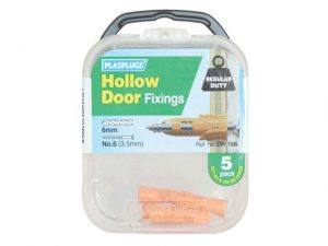 DR 106 Hollow Door Fixings (5) PLADR106