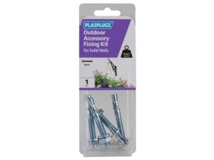 Outdoor Accessory Fixing Kit for Solid Walls PLAKOD108