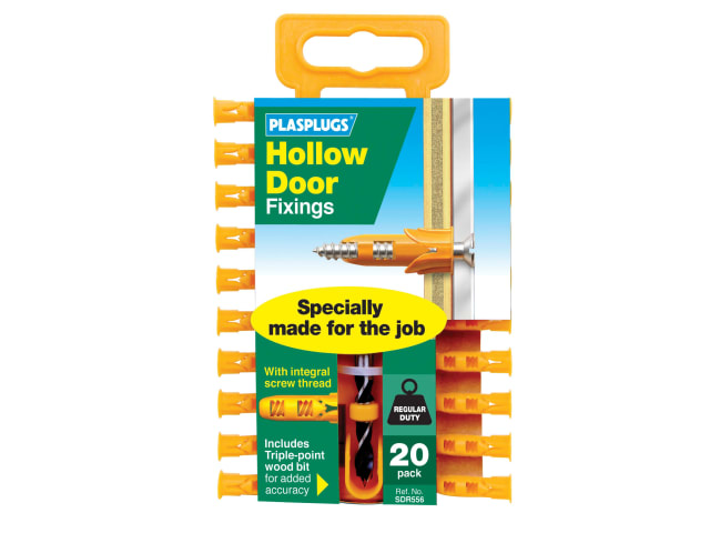 SDR556 Hollow Door Fixings (20) PLASDR556