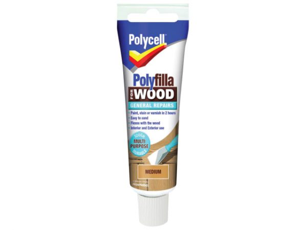 Polyfilla For Wood General Repairs Tube Medium 330g PLCWGRM330