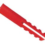 Red Plastic Plugs Screw Size No.6-12 (10 x Card 100) RAW67134
