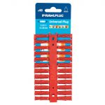 Red UNO® Plugs 6 x 28mm (Card 48) RAW68515