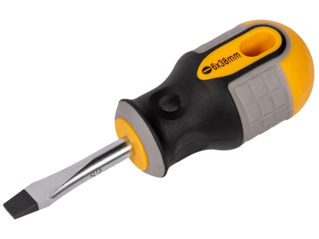 Stubby Screwdriver Flared Tip 6.0 x 38mm ROU22151