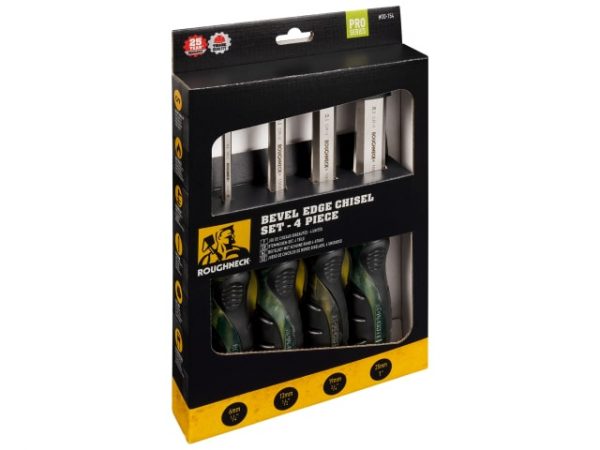 Professional Bevel Edge Chisel Set -  4 Piece ROU30154 - Image 3
