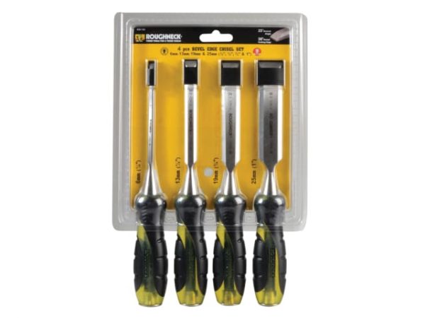 Professional Bevel Edge Chisel Set -  4 Piece ROU30154 - Image 2