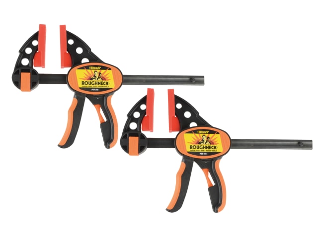 Ratcheting Bar Clamp & Separator 152mm (6in) Twin Pack ROU38252