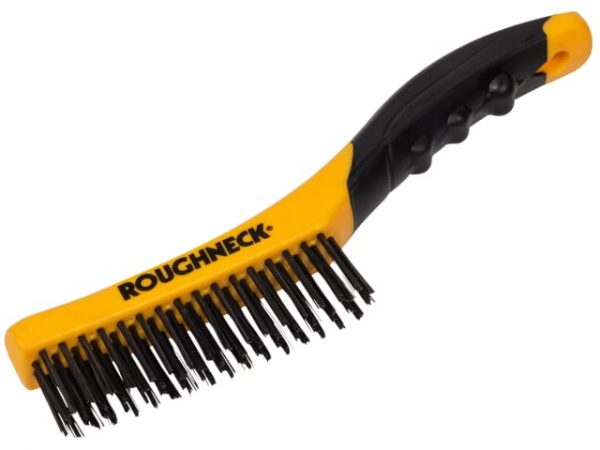 Shoe Handle Wire Brush Soft Grip 255mm (10in) ROU52044