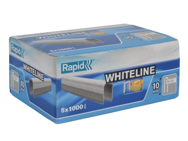 28/10 10mm DP x 5m White Staples Box 5 x 1000 RPD2810W