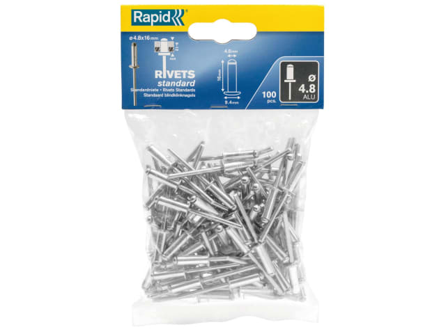 Standard Aluminium Rivets 4.8 x 16mm Bag of 100 RPD5000382 - Image 3