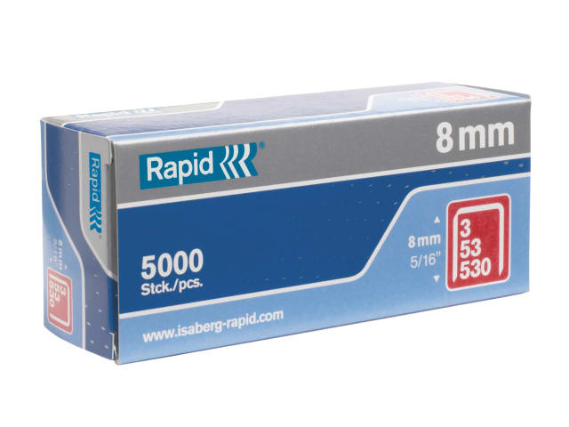 53/8B 8mm Galvanised Staples Box 5000 RPD538B5000