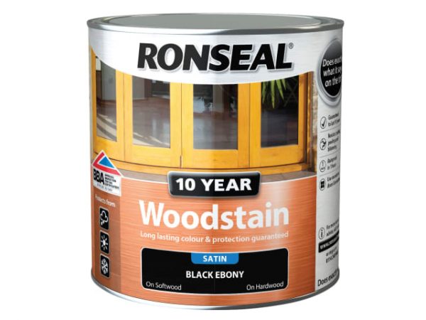 10 Year Woodstain Ebony 2.5 litre RSL10WSEB25L