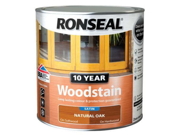 10 Year Woodstain Natural Oak 750ml RSL10WSNO750