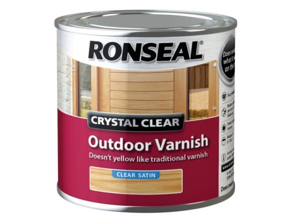 Crystal Clear Outdoor Varnish Satin 250ml RSLCCODVS250