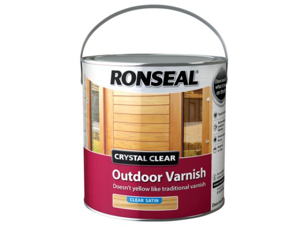 Crystal Clear Outdoor Varnish Satin 2.5 litre RSLCCODVS25L