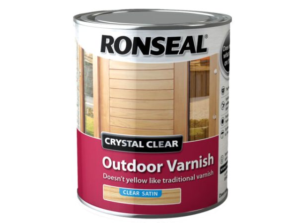 Crystal Clear Outdoor Varnish Satin 750ml RSLCCODVS750