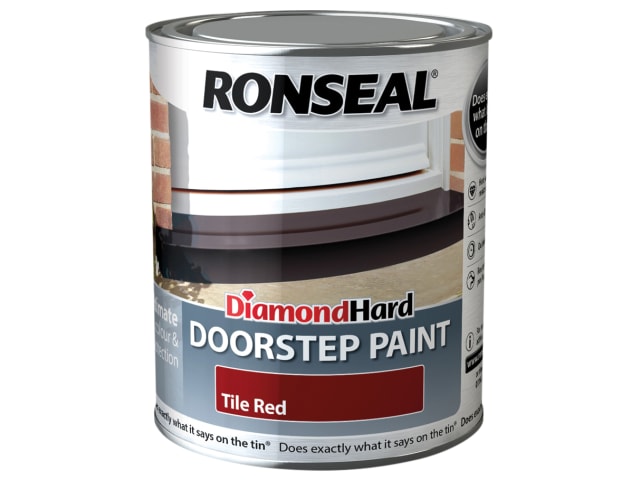 Diamond Hard Doorstep Paint Tile Red 750ml RSLDHDSPR750